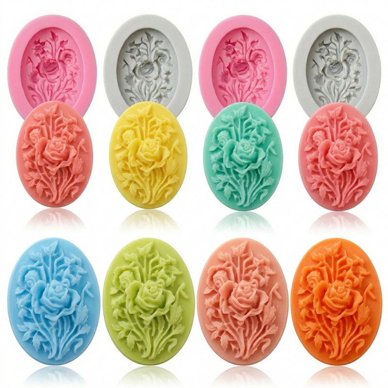 Soap Making Vendors - 4 stampi in silicone a forma