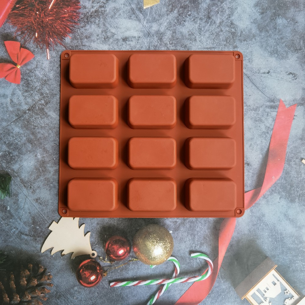 12 cavità quadrato Silicone sa - Soap Making Vendors recensione e prezzo
